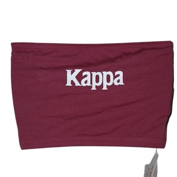 Kappa Logo Bandeau Crop Top - Picture 2 of 6